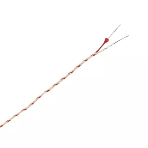 Omega EXGG Series Thermocouple Extension Wire Solid Duplex Glass Braided Insulation 24 AWG 500 Ft (152 m), EXGG-C-24-500