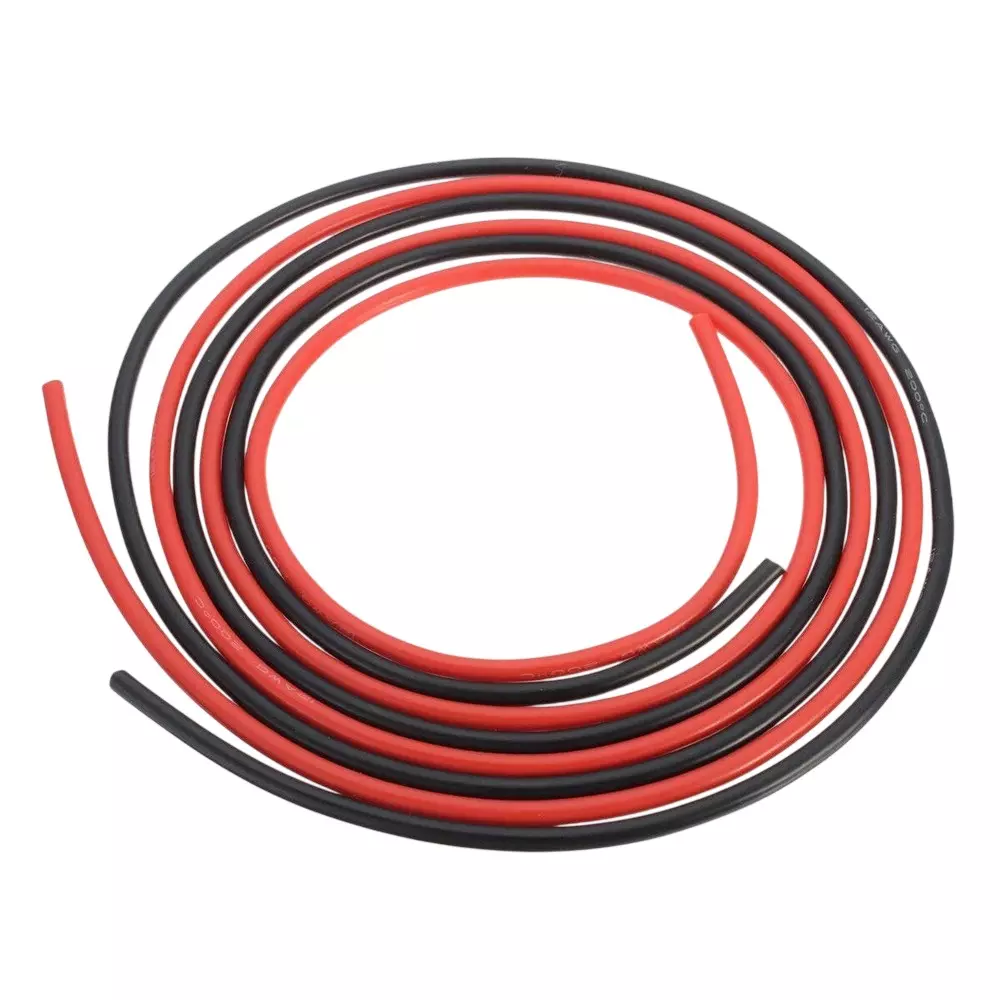 Invento Silicone Wire Red & Black Combo 1 m Length Each 16 AWG 35 A Current Capacity Tinned Copper Conductor, ISC 297-Z