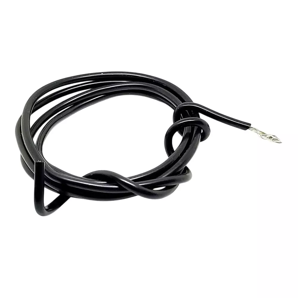 Invento Flexible Silicone Wire Black 10 m Length 17 AWG 28 A Current Capacity Tinned Copper Conductor, ISC 3010-B4