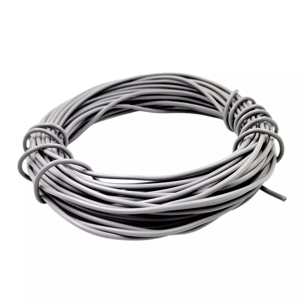 Invento PVC Flexible Wire Grey 30 m Length 20 AWG 0.5 sq.mm 1.5 A Current Capacity Tinned Copper Conductor, ISC 832-7