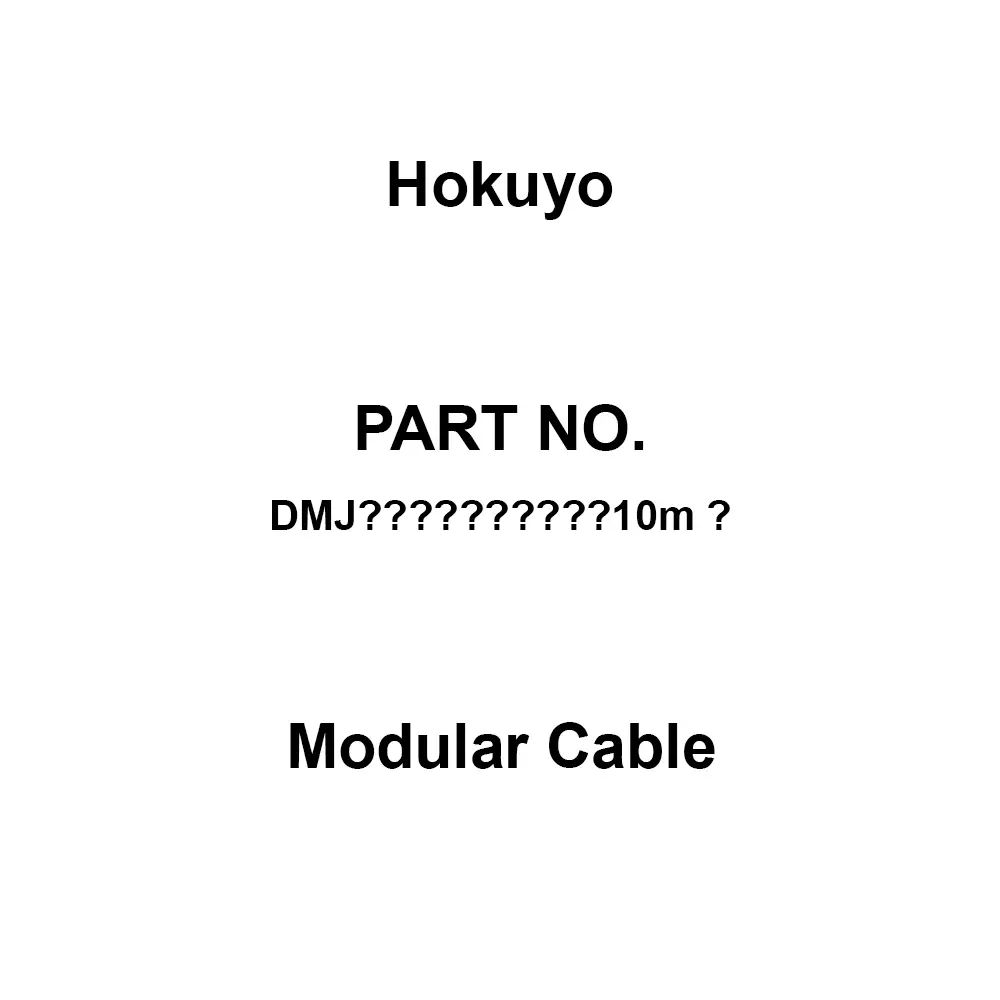 Hokuyo Modular Cable, DMJ Modular Cable 10m Black