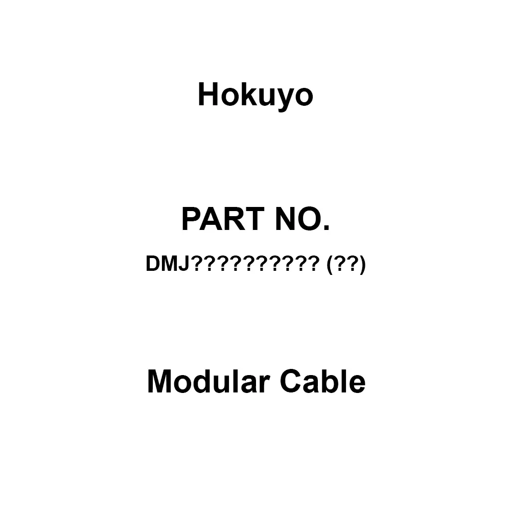 Hokuyo Modular Cable, DMJ Modular Cable (Black)