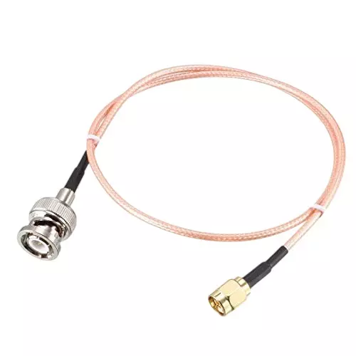 GENERIC RG-316 BNC Male to SMA Male Coaxial Extension Cable 1.2 m Length 50 Ω Impedance, Multi Color