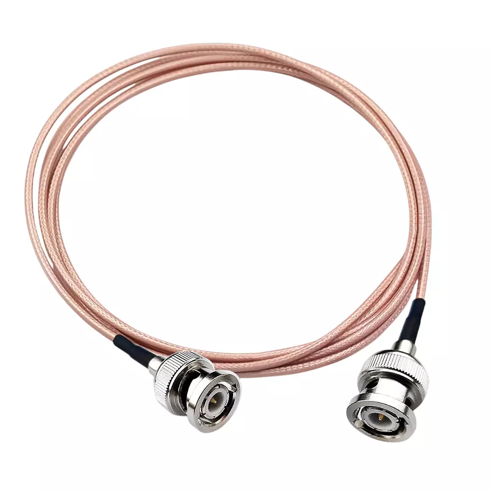 GENERIC RG-316 BNC Male to BNC Male Coaxial Antenna Pigtail Jumper Extension Cable FEP Jacket Brass Conductor 12 m Length, CA0567