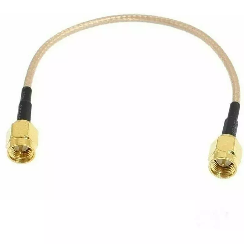 GENERIC RF Coaxial Jumper Cable RG-316 Type SMA Male to SMA Male Connector 15 cm Length Black, CA0075