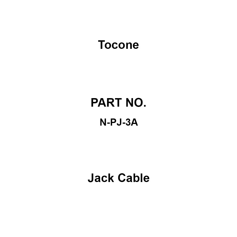 Tocone Jack Cable N type Connector Type TA-34, TA-35 Crimping Type Jack Cutting Shape, N-PJ-3A