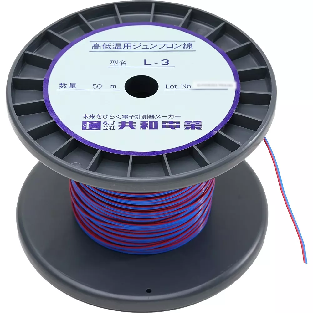 Kyowa Lead Wire 3-wire high/low temperature Type -269 to 250℃ Operating Range, L-3
