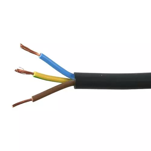 PRO ELEC CABLE H05VV-F3 3183Y 1.50MM BLACK 100M, PEL01088