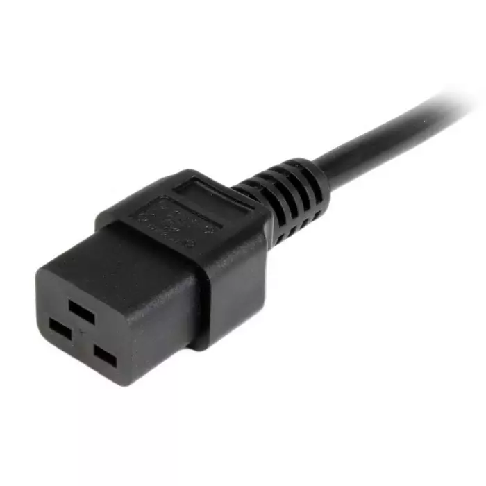 StarTech.com Right Angle CEE 7/7 Plug to Straight IEC C13 Socket Power Cord 2 m, PXTUKC192M