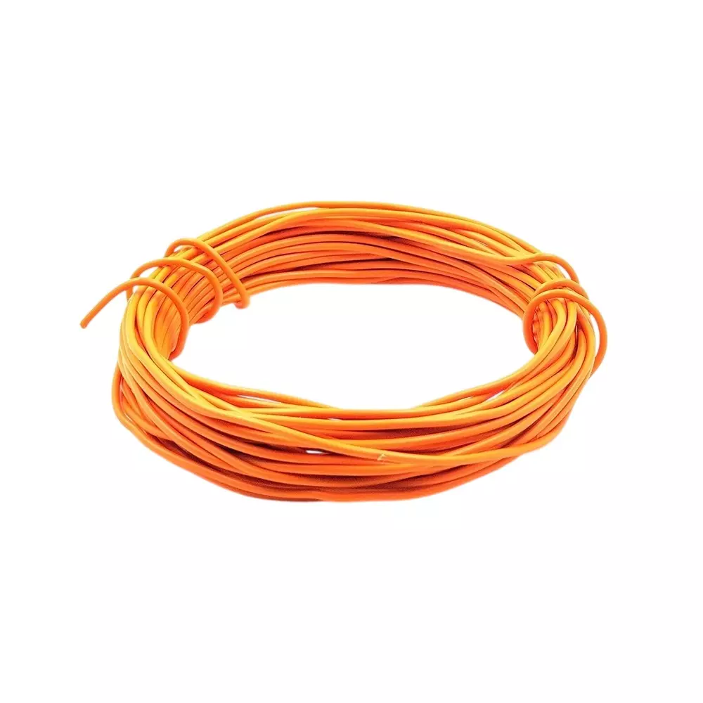 Invento PVC Flexible Wire Orange 10 m Length 20 AWG 0.5 sq.mm 1.5 A Current Capacity Tinned Copper Conductor, ISC 828-4