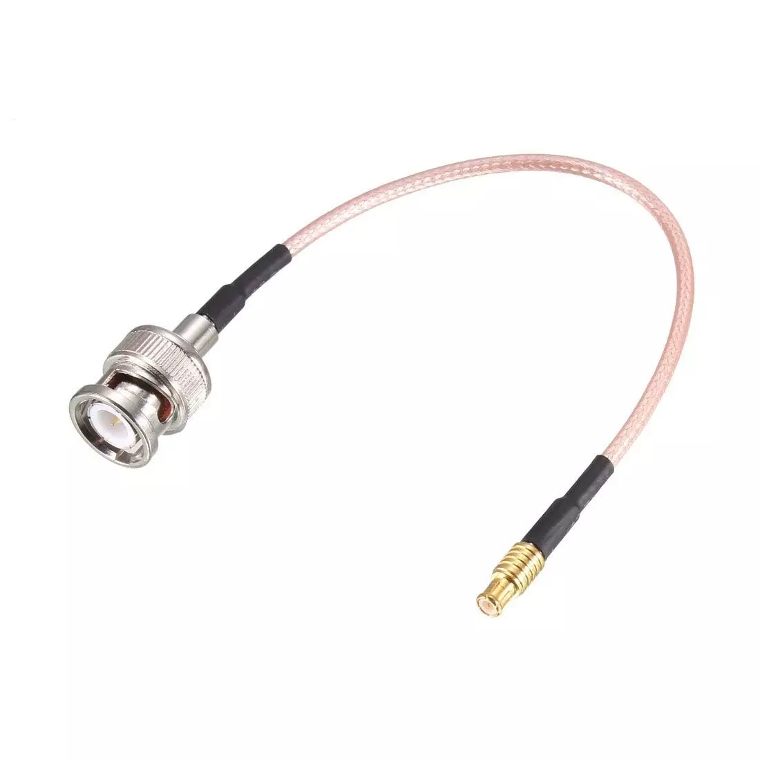NBR RG-316 BNC Male to MCX Male Low Loss Coaxial Cable FEP Jacket PTFE Insulation 50 Ω Impedance 30 cm, Multi Color