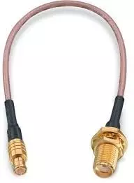 NBR RG-316 SMA Female to MCX Male Straight Multi-Purpose Pigtail Jumper Coaxial Extension Cable 50 Ω Impedance 45.72 cm (1.5 Ft), Multi Color