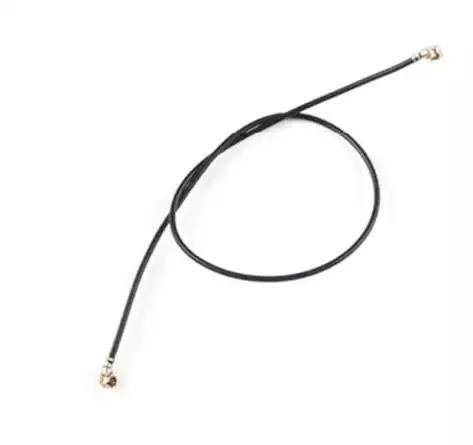 NBR RG-178 IPX Female to IPX Female Coaxial Pigtail Jumper Extension Cable High-Speed 32 cm Length, Black