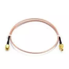 NBR RG-316 SMA Male to SMA Female Low Loss Coaxial Cable PVC Jacket PTFE Insulation 50 Ω Impedance 60.96 cm (2 Ft), Brown