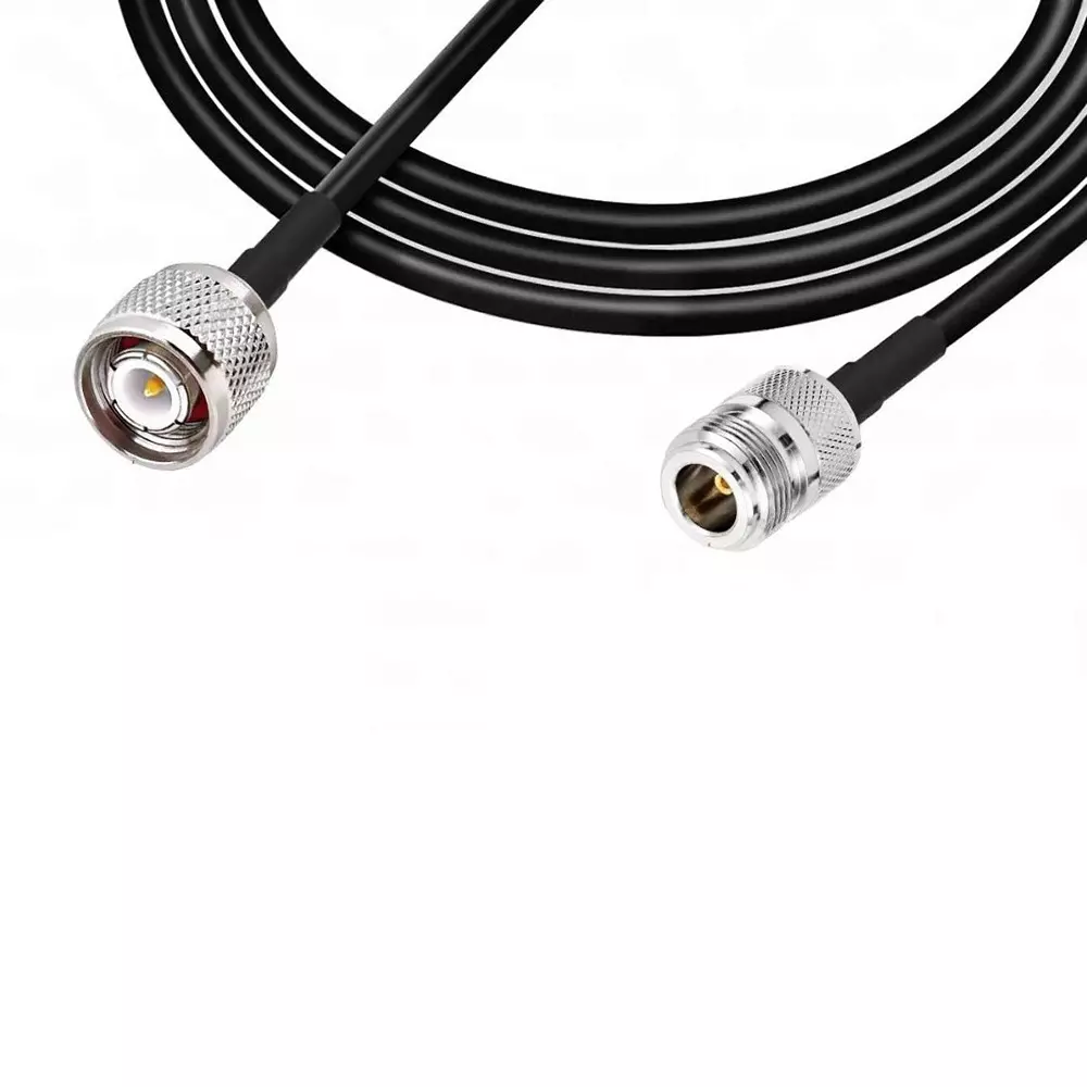 GENERIC RG-58 N-Female to TNC Male Ultra Low Loss Double Shielded MILSPEC Coaxial Cable 10 m Length, CA0108