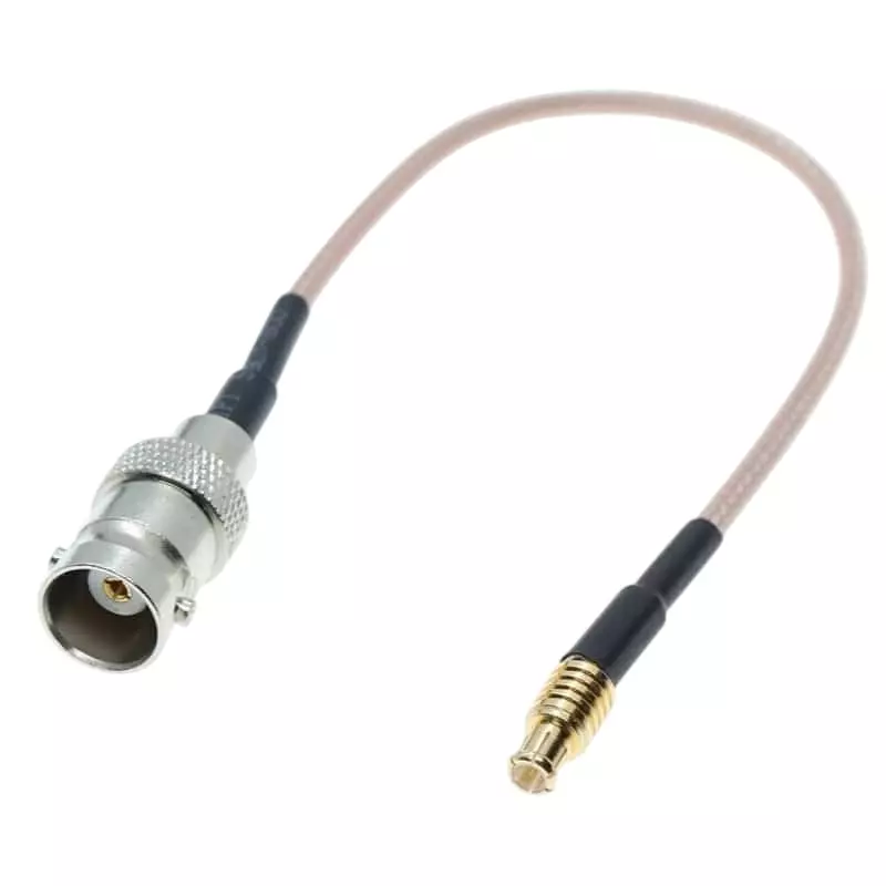 GENERIC RG-316 BNC Female to MMCX Male Straight Pigtail RF Jumper Coaxial Cable 17 cm Length, CA0705