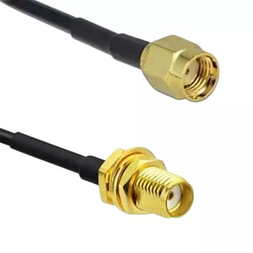 GENERIC RG-58 RP-SMA Male to SMA Female Coaxial Antenna Extension Cable 9 m Length, CA0128
