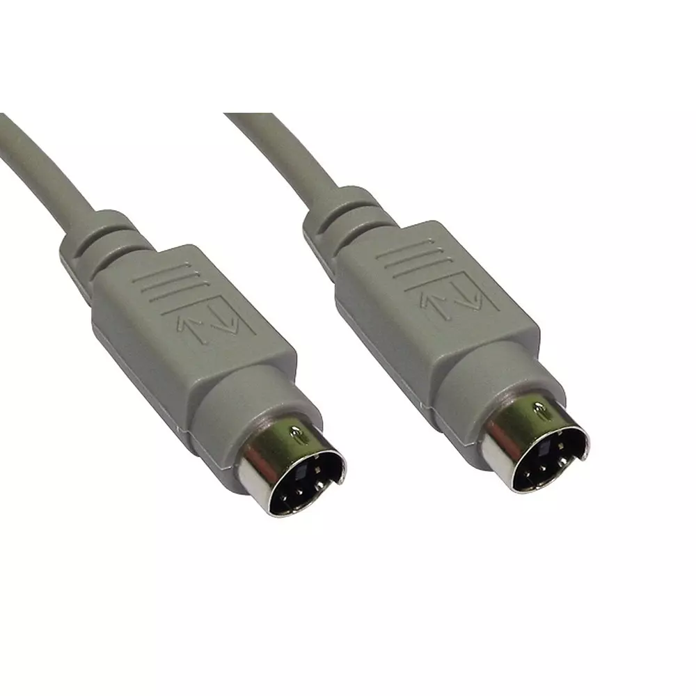RS PRO PS/2 Cable Assembly 2 m Grey Polyvinyl Chloride, 2369120