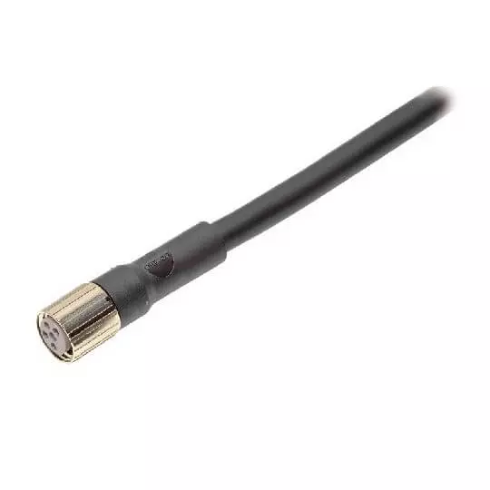 Omron Sensor Cable M8 Straight Socket (Female) 4-Poles PVC Fire-Retardant IP67 5 m Length, XS3F0328E