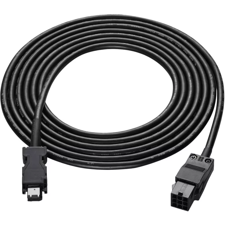 Delta 5 m Encoder Cable 10 Pin Black Color for Servo Motors, ACS3-CAENA105