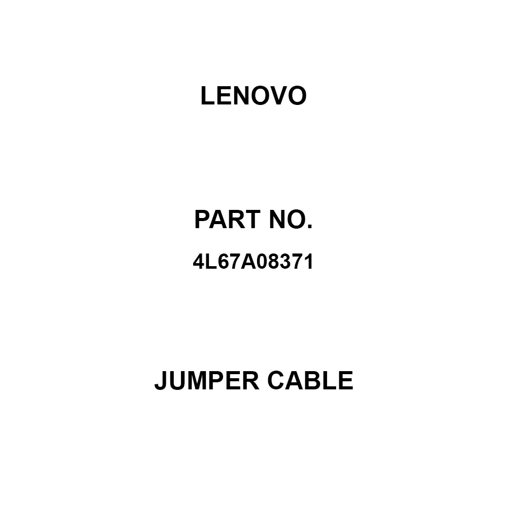 Lenovo Jumper Cable IEC320-C13, IEC320-C14 Terminal, 4L67A08371