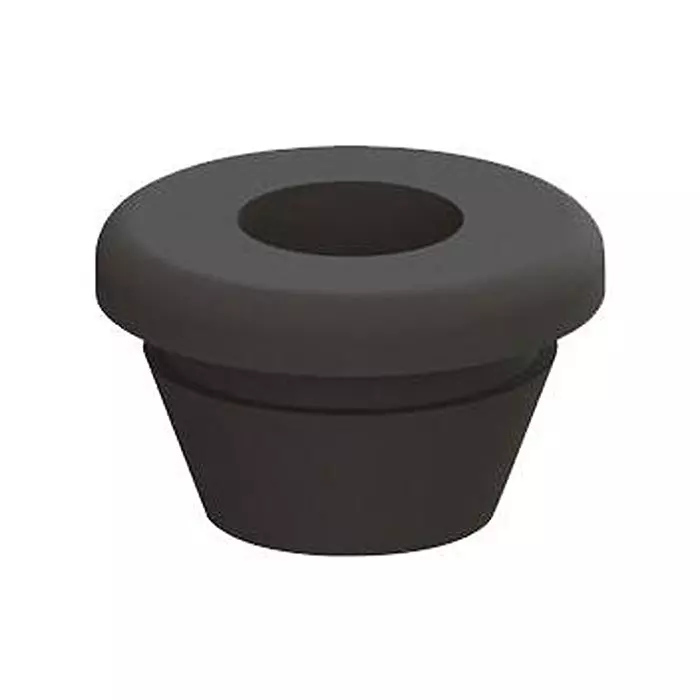 ESSENTRA COMPONENTS Cable Grommets GROMMET, ELASTOMER, 10MM, BLACK, QFG-16203 (Pack of 5)