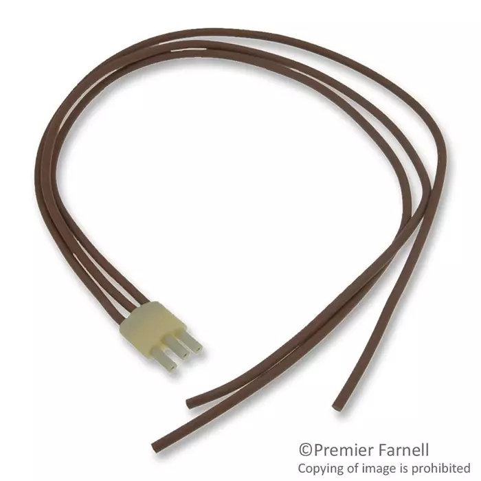 AMP - TE CONNECTIVITY LEAD ASSEMBLY, 3PIN HIGH VOLTAGE, 12", BROWN, 863743-1