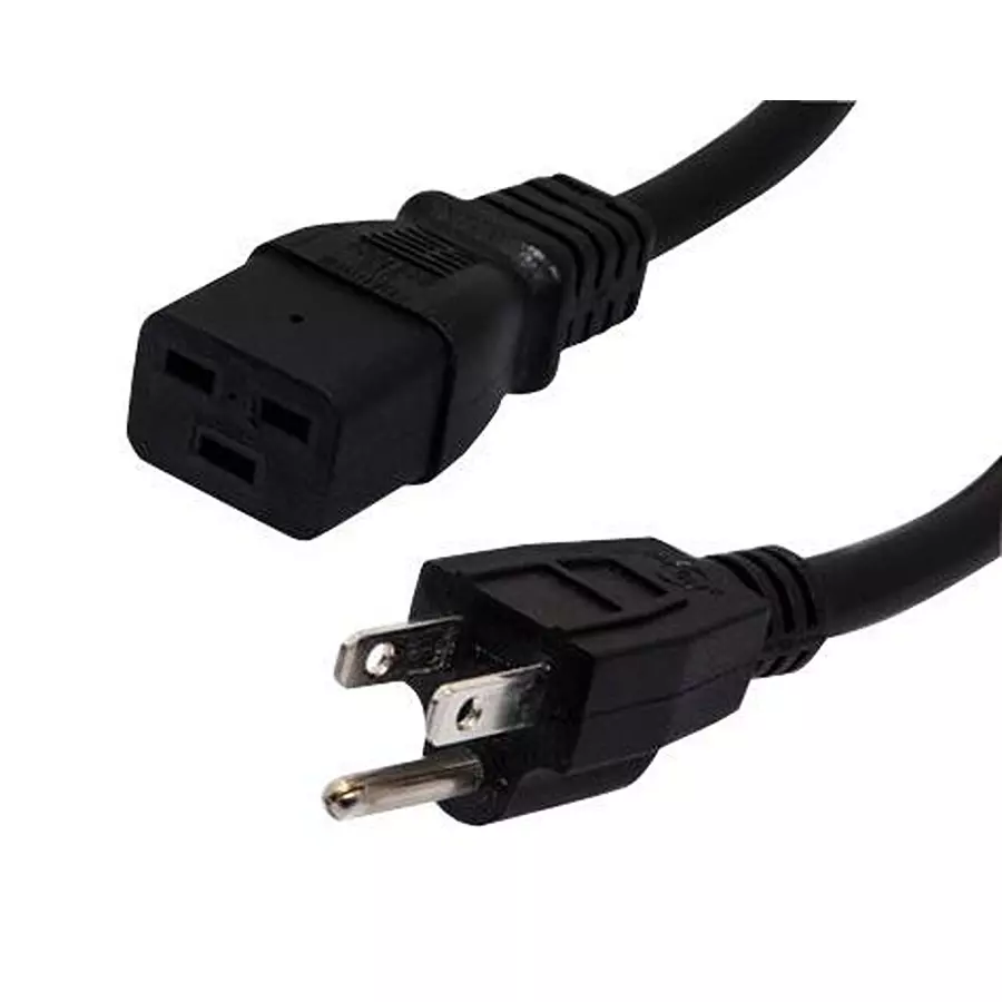 L-COM POWER CORD, NEMA 5-15P/IEC 320 C19, 15FT, PPA00012-15F