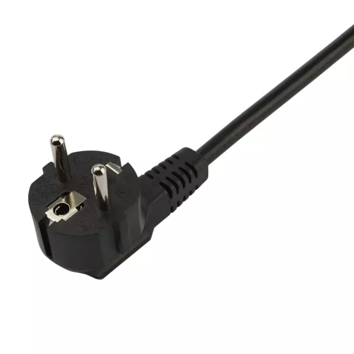StarTech.com Right Angle CEE 7/7 Plug to Straight IEC C13 Socket Power Cord 2 m, PXT101YEU2M