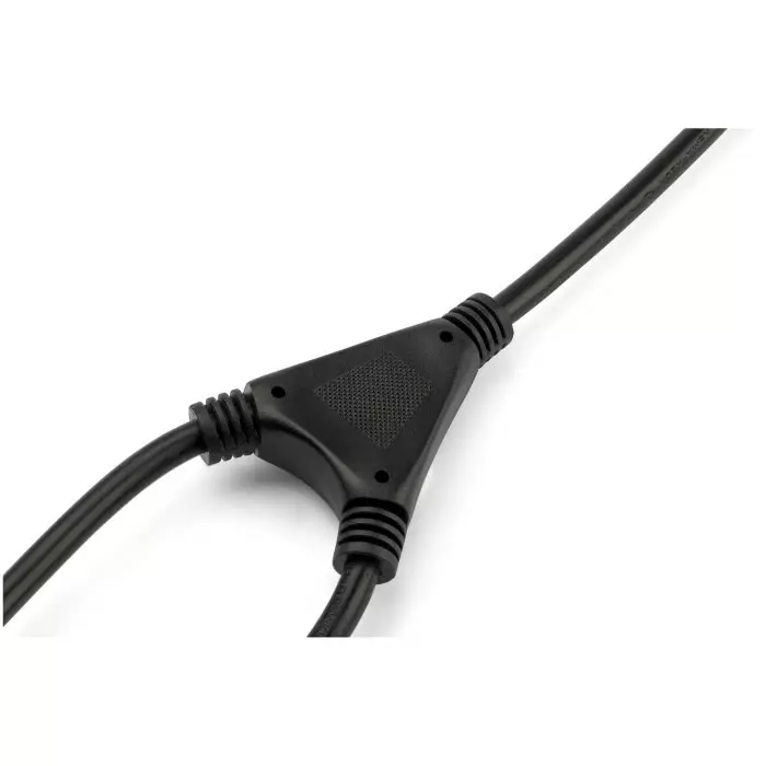 StarTech.com Right Angle CEE 7/7 Plug to Straight IEC C13 Socket Power Cord 2 m, PXT101YEU2M