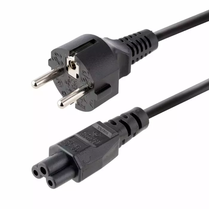 StarTech.com Straight CEE 7/7 Plug to Straight IEC C5 Socket Power Cable 3 m, 753E-3M-POWER-LEAD