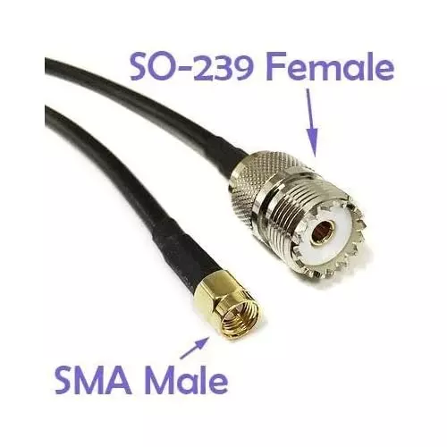 generic-rg-58-sma-male-to-uhf-so-239-female-low-loss-antenna-pigtail-rf-coaxial-cable-50-cm-20-inch-length-black-ca0063