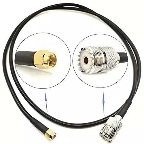 generic-rg-58-sma-male-to-uhf-so-239-female-low-loss-antenna-pigtail-rf-coaxial-cable-50-cm-20-inch-length-black-ca0063