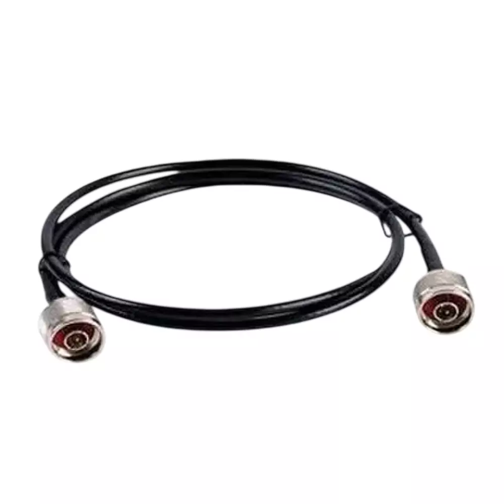 GENERIC RG-58 N-Male to N-Male Low Loss RF Coaxial Jumper Antenna Extension Cable PVC Jacket PTFE (Teflon) Insulation 1 m Length, CA0452