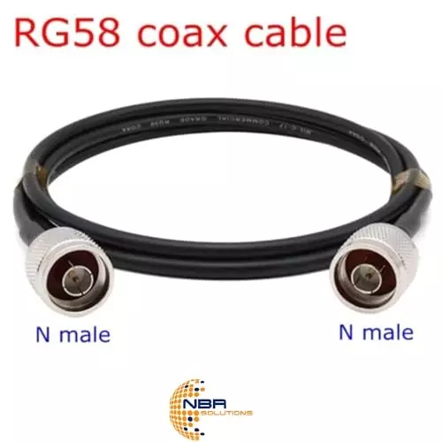 nbr-n-male-to-n-male-plug-rf-connector-coaxial-jumper-extension-antenna-cable-with-flexible-rg-58-low-loss-wire-for-4g-5g-lte-ads-bhamgpswifirf-radio-surge-arrester-modem-1-mtr