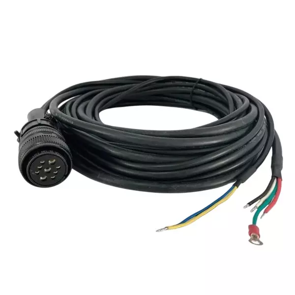 Delta 3 m Power Brake Wire Cable Black Color for Servo Motors, ASD-CAPW1103