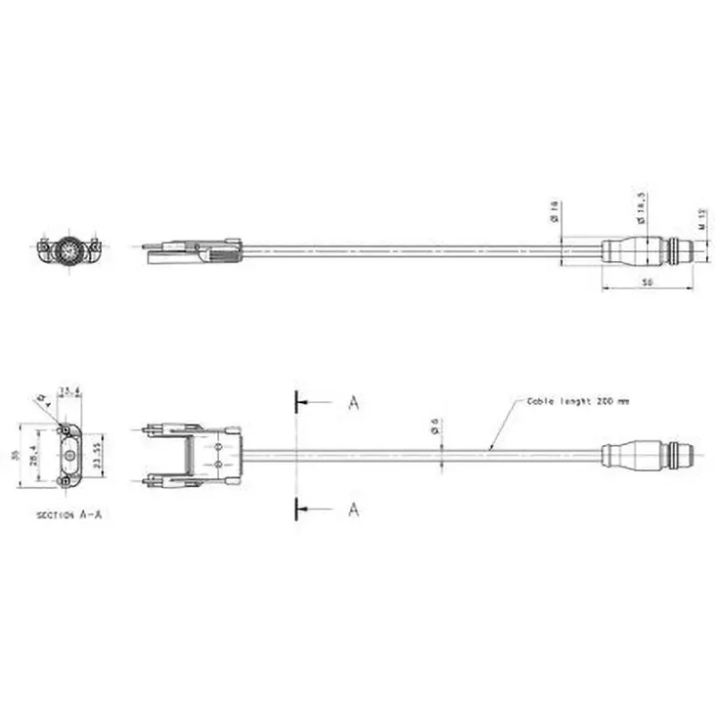 ABB Receiver Cable Receiver cable Accessory Type Orion1 extension Combination Equipment, 2TLA022315R0200