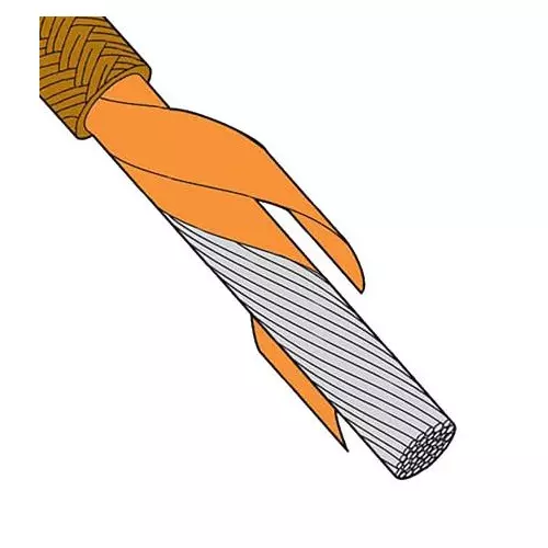 Omega Hook Up Wire Mica Glass 300 V 304.8 m Length Tan, HTMG-1CU-322S/C-1000