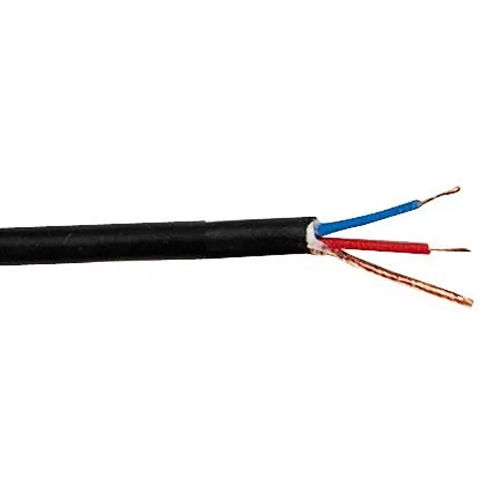 VAN DAMME Cable, Shielded, 5X0.1Mm,1 Pair,Blk,100M, 268-100-000