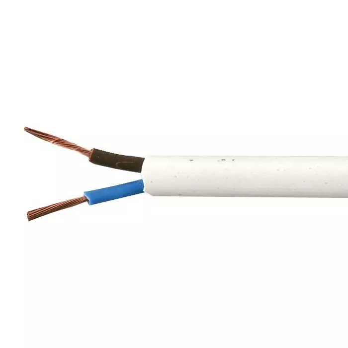 PRO ELEC CABLE H05VV-F2 3182Y 0.75MM WHITE 50M, PEL01057
