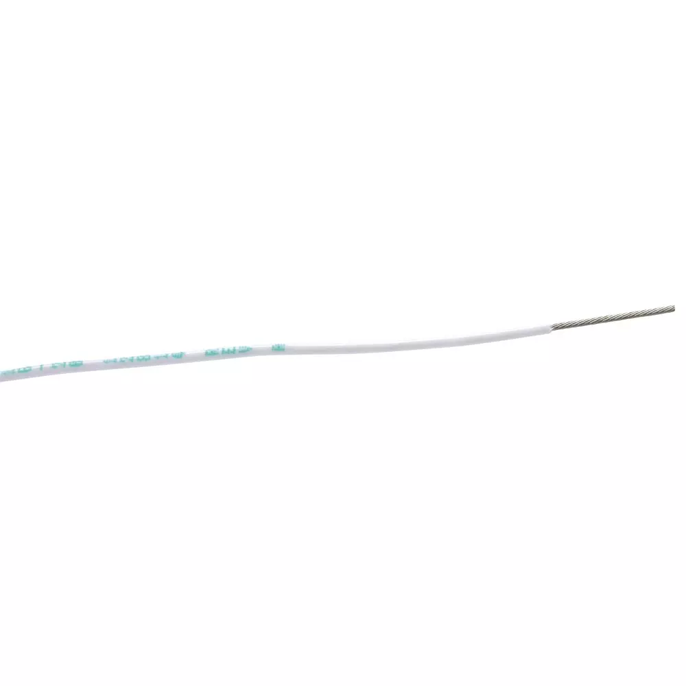 CARLISLEIT Hook-Up Wire, 22Awg, White, 100M, M22759/16-22-9