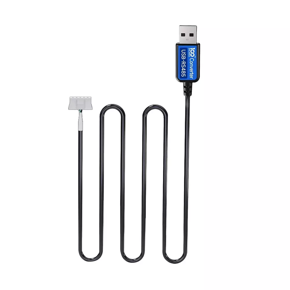100 BALANCE RS485 to USB Cable 9600 bps/115200 bs Baud Rate for DALY BMS with 110 cm Cord Length