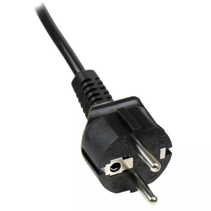StarTech.com Right Angle CEE 7/7 Plug to Straight IEC C5 Socket Power Cord 2 m, PXTNB3SEU2M