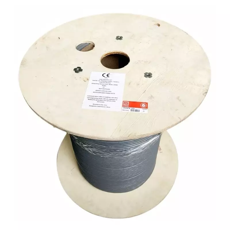 RS Pro 100m Cat7, Grey, S/FTP Shielded, Unterminated LSZH Sheath