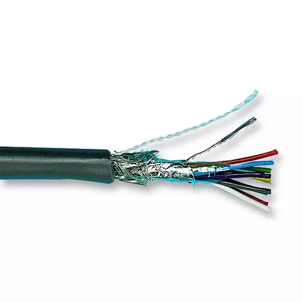 ALPHA WIRE Cable, 18Awg, 2 Core, Slate, 152.4M, 2421C SL002
