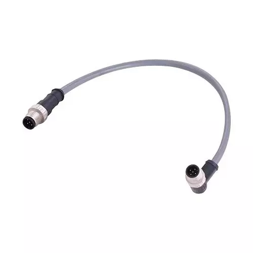 HARTING Sensor Cable, 5P M12 Plug-R/A Plug, 9.8 , 21355153564030