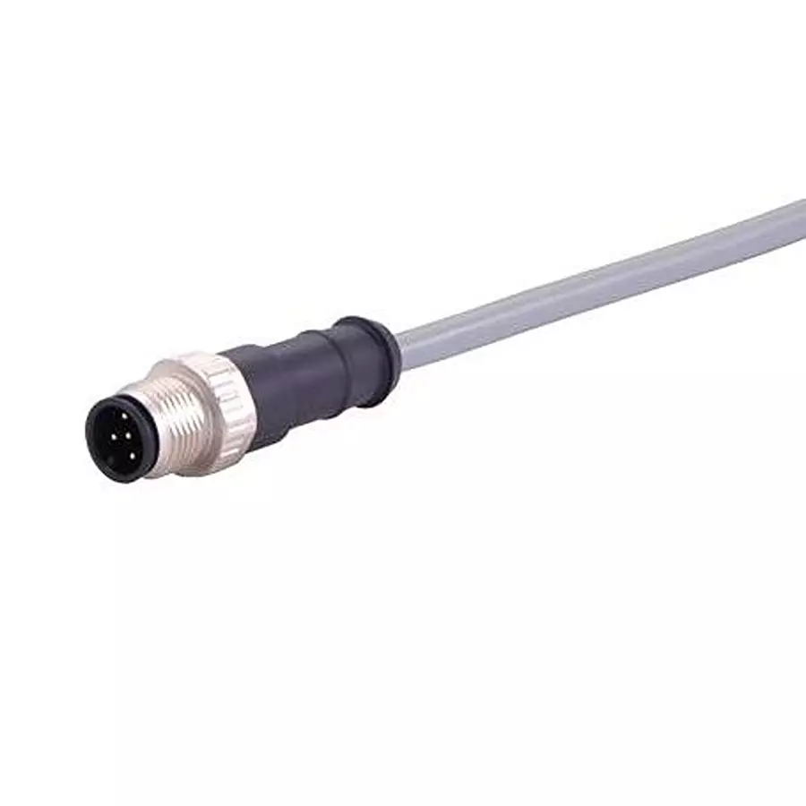 HARTING Sensor Cbl, 5P M12 Plug-Free End, 11.8", 213551A0564003