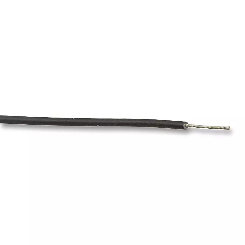 ALPHA WIRE Hook Up Wire BLK, 20AWG, 1/20AWG, 304.8M, 3053/1 BK001