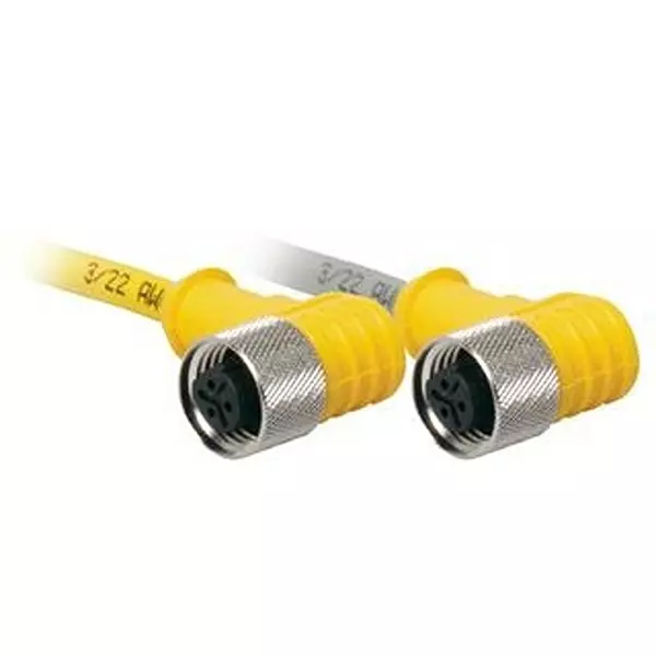 TURCK Microfast Cord, 1/2-20, Female, 3 Position Right Angle, Wkb 3T-4