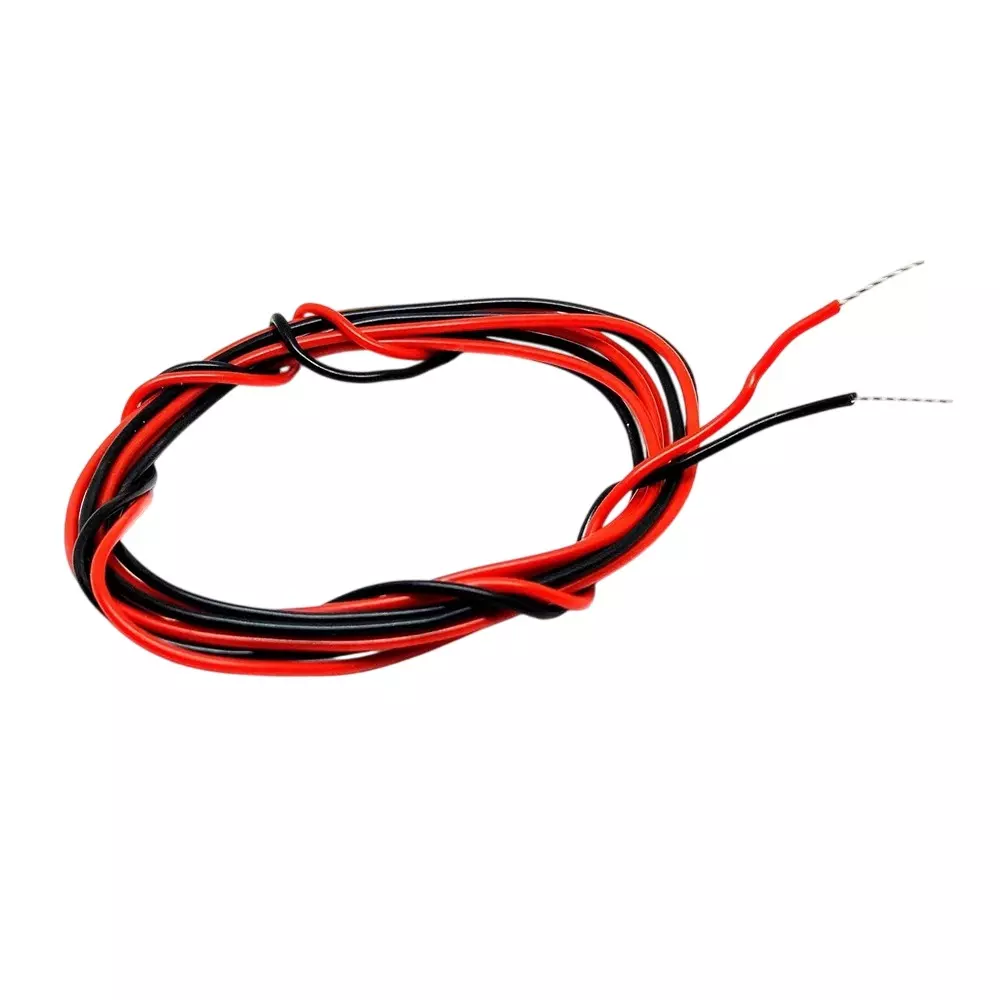 Invento Flexible Silicone Wire Red & Black Combo 18 AWG 20 A Current Capacity Tinned Copper Conductor, ISC 3009 (Cable Length: 1m - 20m)